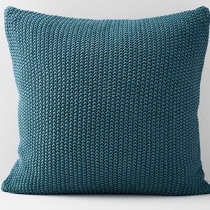 West Elm Cotton Knit Pillow Covers w/ pillows